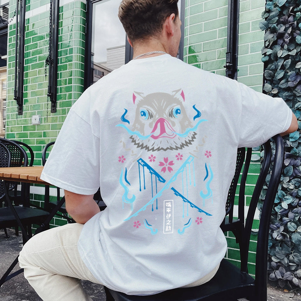Demon Slayer Cotton Unisex Round Neck Anime T-Shirt