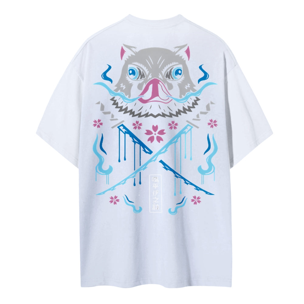 Demon Slayer Cotton Unisex Round Neck Anime T-Shirt