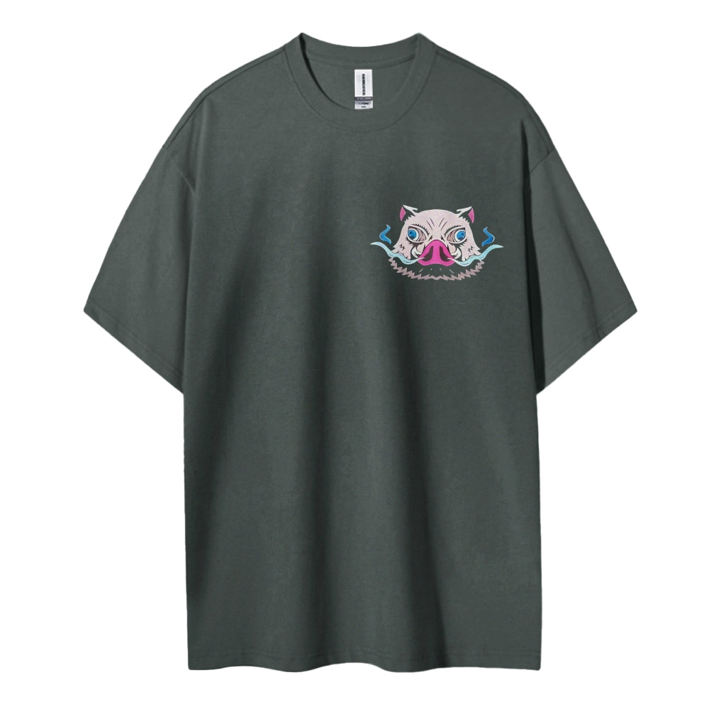 Demon Slayer Cotton Unisex Round Neck Anime T-Shirt