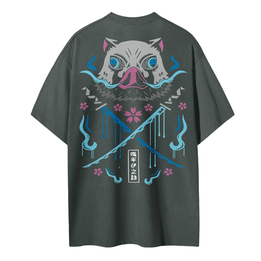 Demon Slayer Cotton Unisex Round Neck Anime T-Shirt