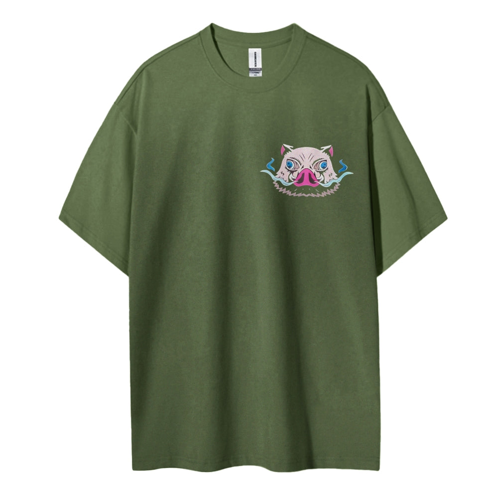 Demon Slayer Cotton Unisex Round Neck Anime T-Shirt