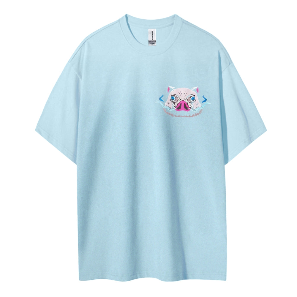 Demon Slayer Cotton Unisex Round Neck Anime T-Shirt