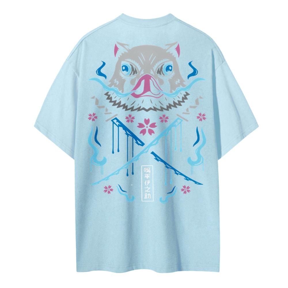 Demon Slayer Cotton Unisex Round Neck Anime T-Shirt