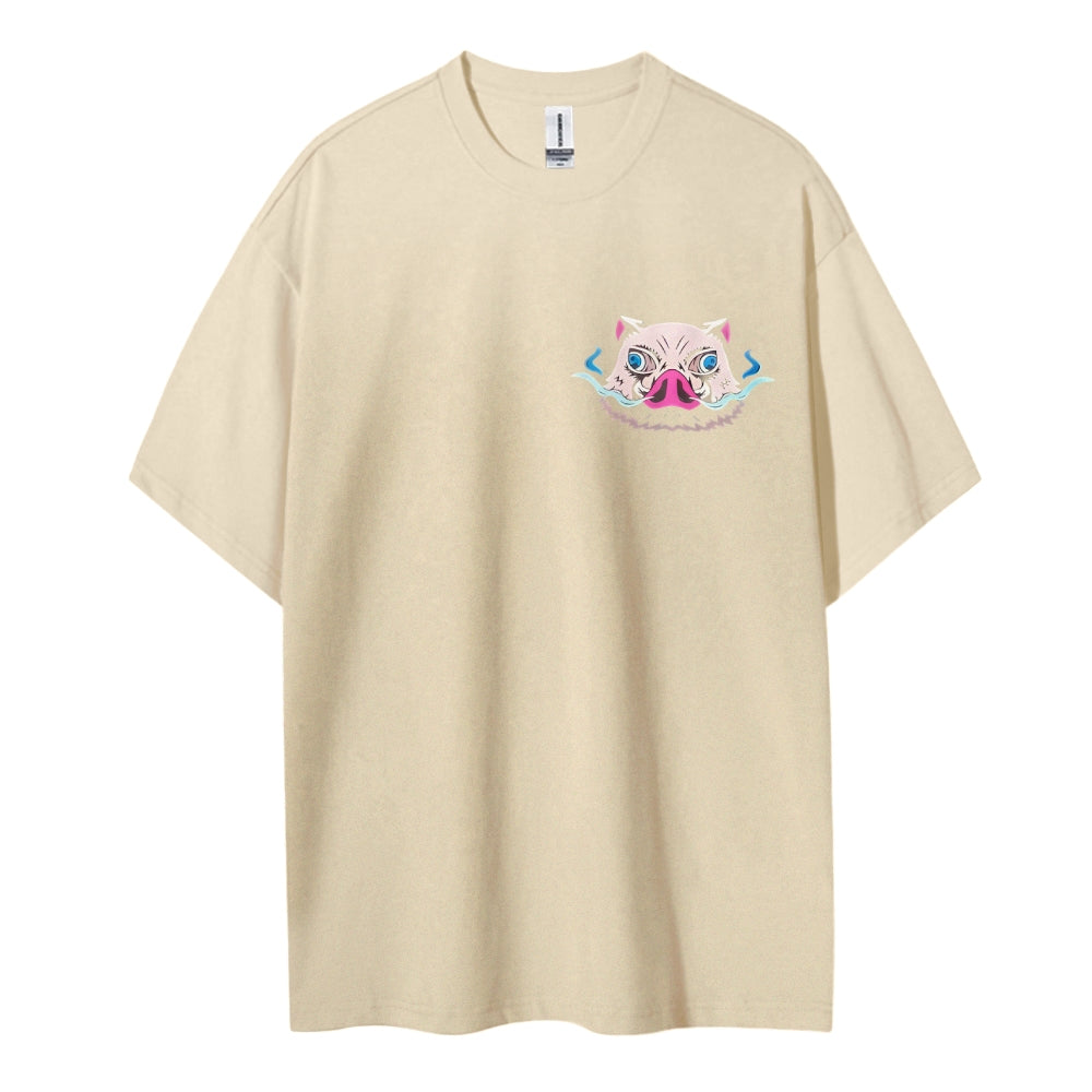 Demon Slayer Cotton Unisex Round Neck Anime T-Shirt