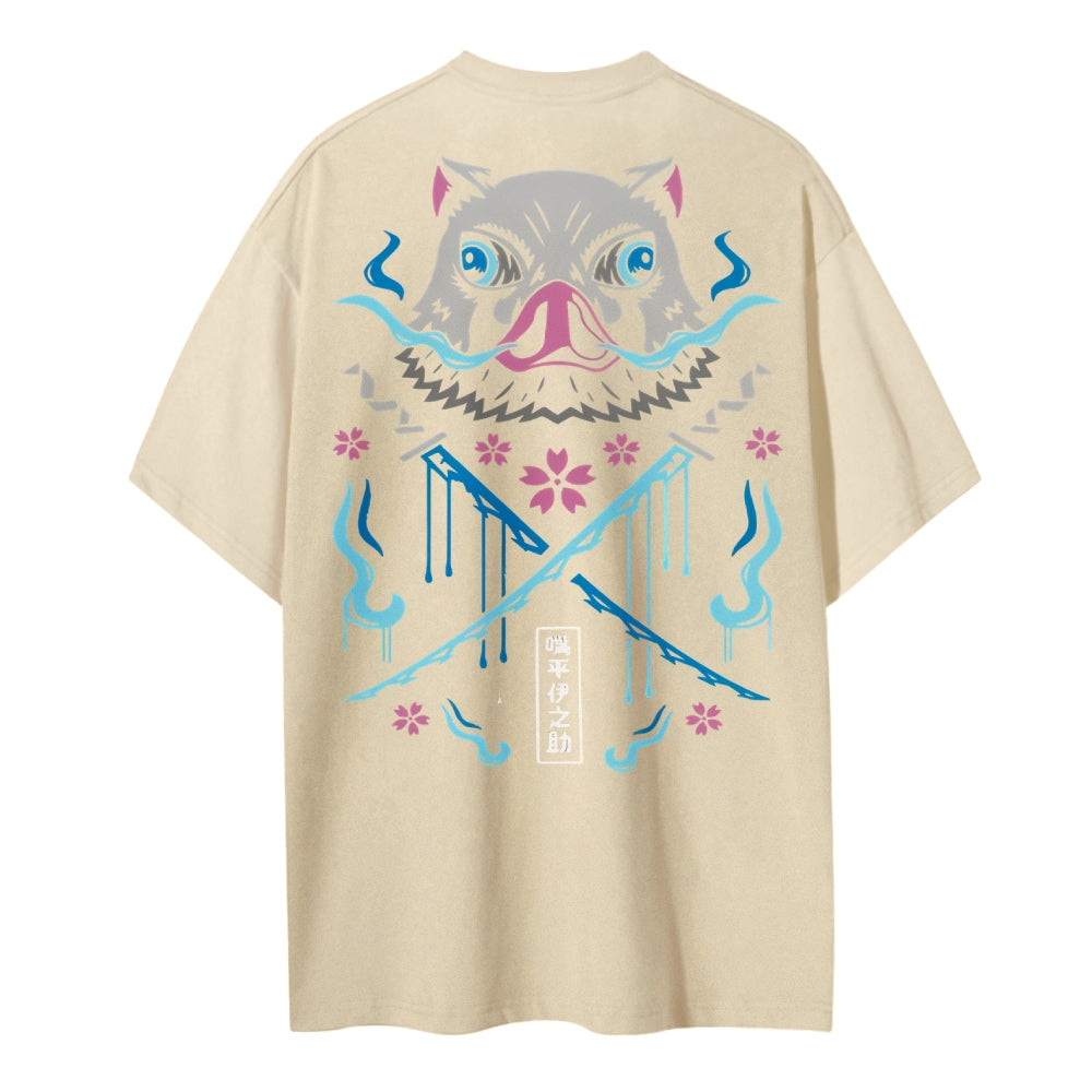 Demon Slayer Cotton Unisex Round Neck Anime T-Shirt