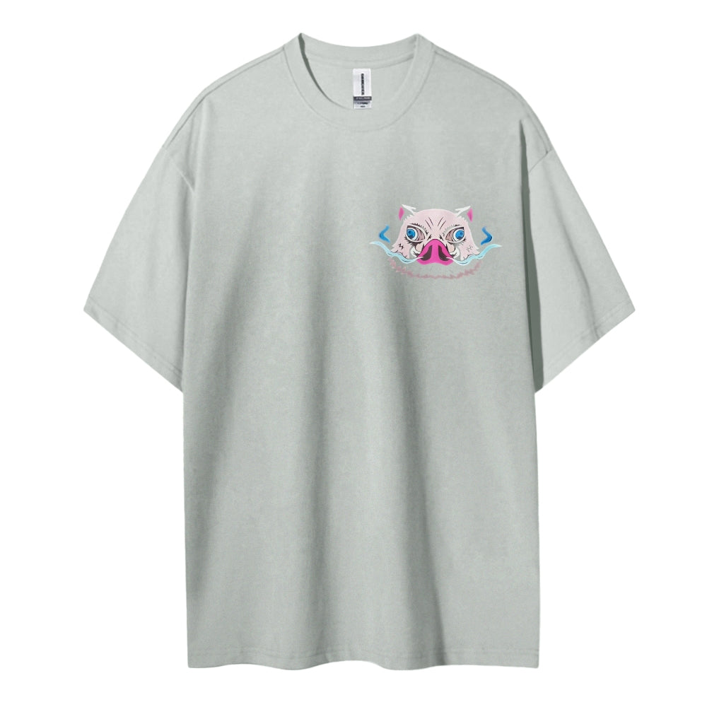 Demon Slayer Cotton Unisex Round Neck Anime T-Shirt