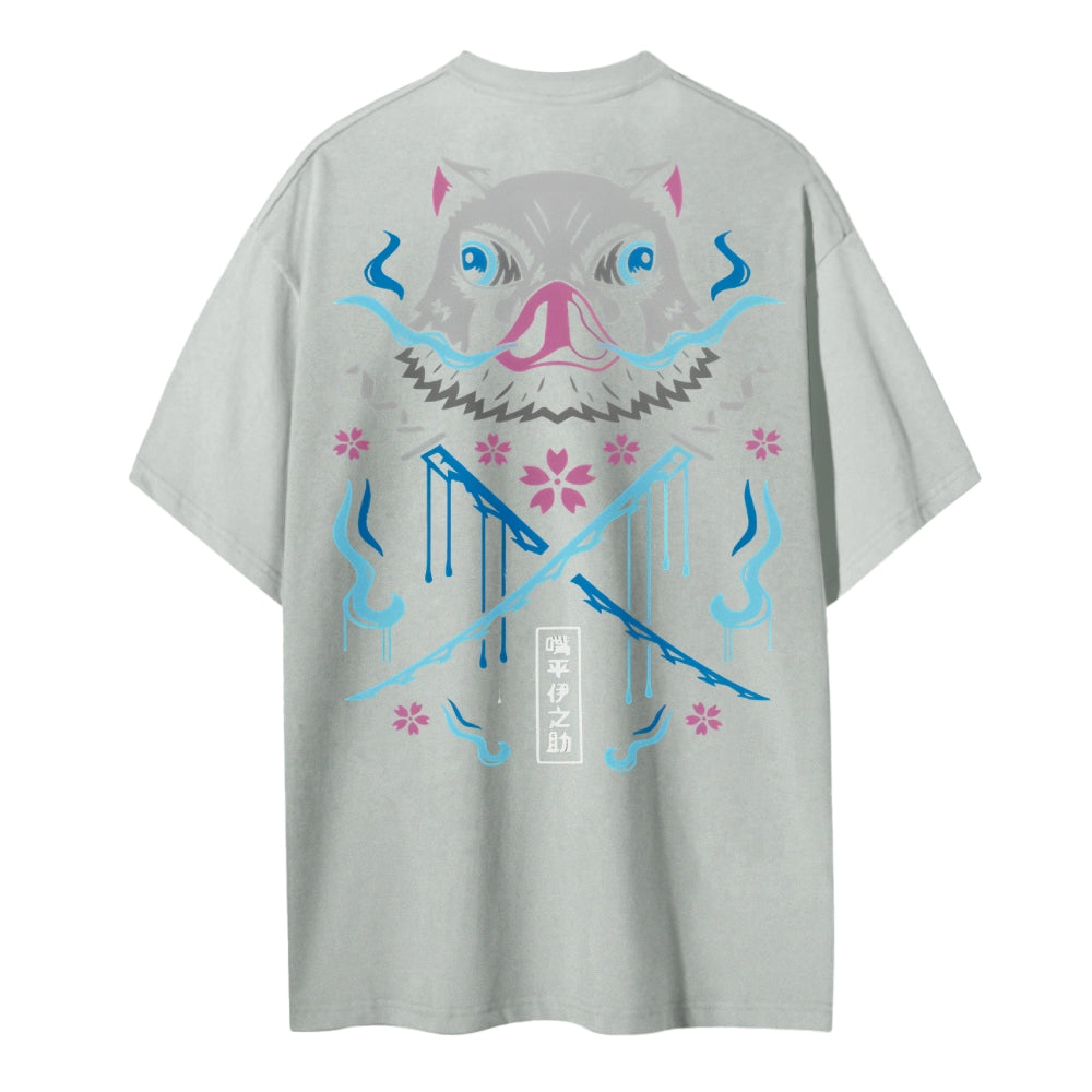 Demon Slayer Cotton Unisex Round Neck Anime T-Shirt