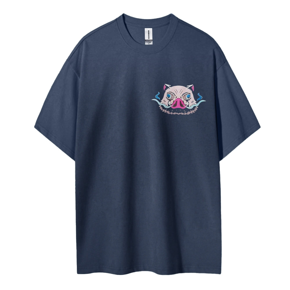 Demon Slayer Cotton Unisex Round Neck Anime T-Shirt