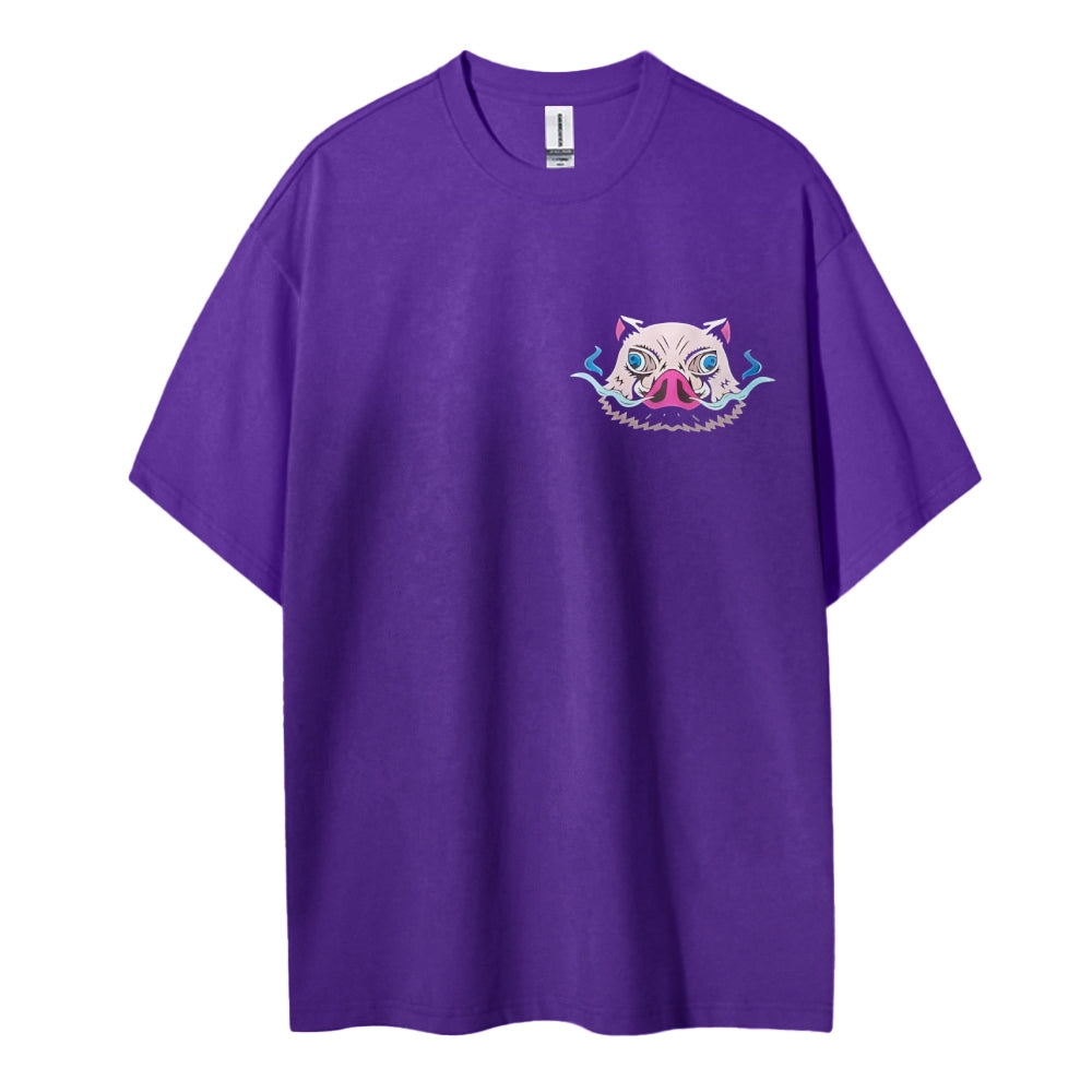 Demon Slayer Cotton Unisex Round Neck Anime T-Shirt