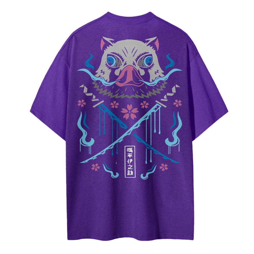 Demon Slayer Cotton Unisex Round Neck Anime T-Shirt