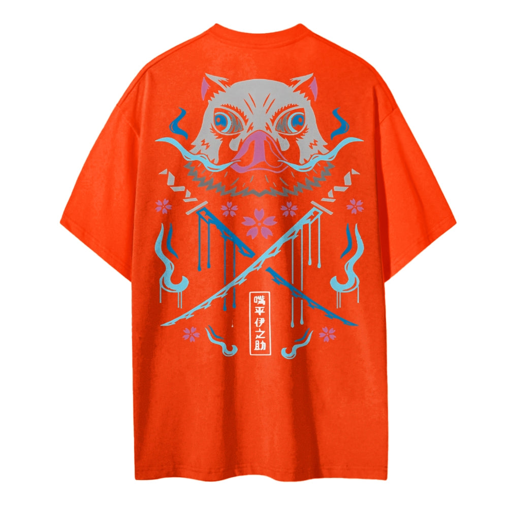 Demon Slayer Cotton Unisex Round Neck Anime T-Shirt