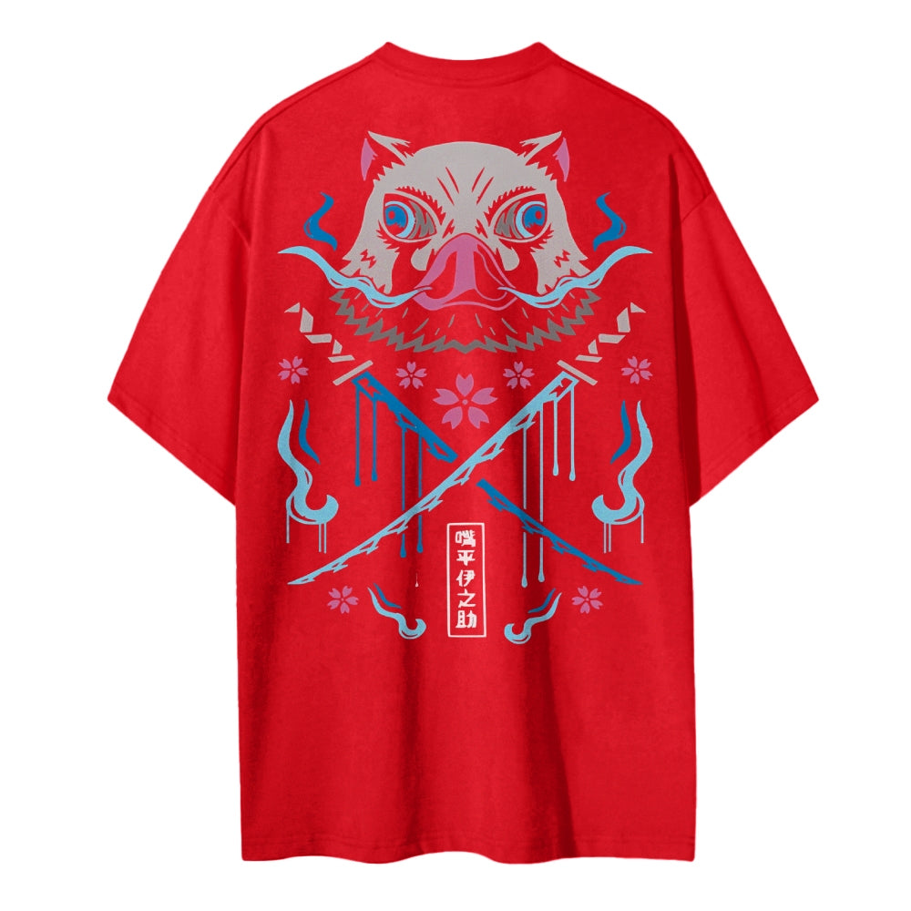 Demon Slayer Cotton Unisex Round Neck Anime T-Shirt