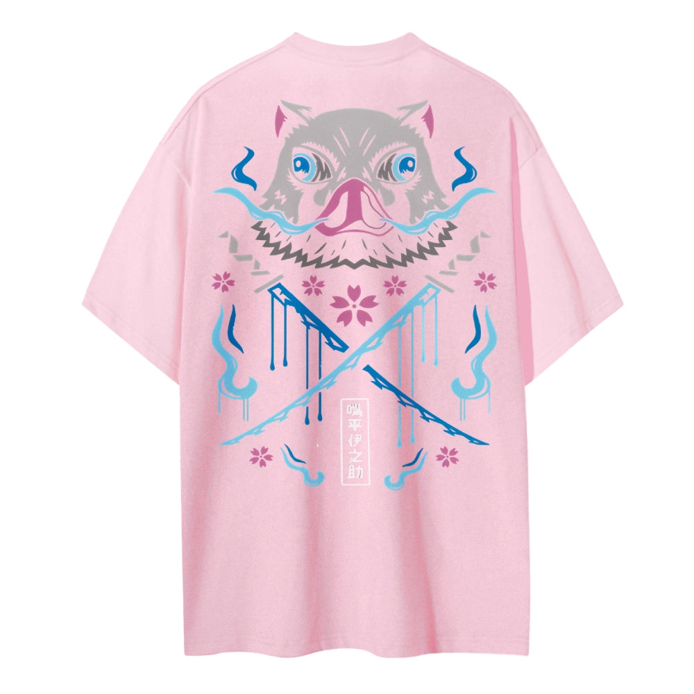 Demon Slayer Cotton Unisex Round Neck Anime T-Shirt