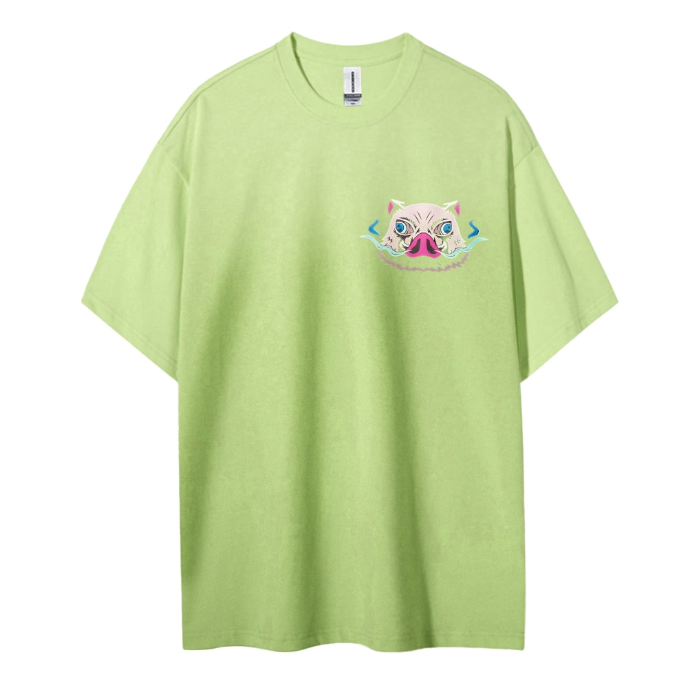 Demon Slayer Cotton Unisex Round Neck Anime T-Shirt