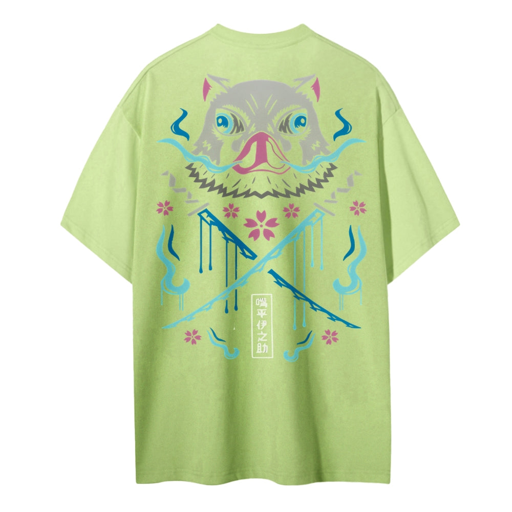 Demon Slayer Cotton Unisex Round Neck Anime T-Shirt