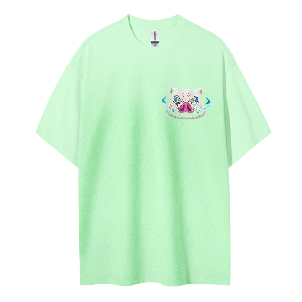Demon Slayer Cotton Unisex Round Neck Anime T-Shirt