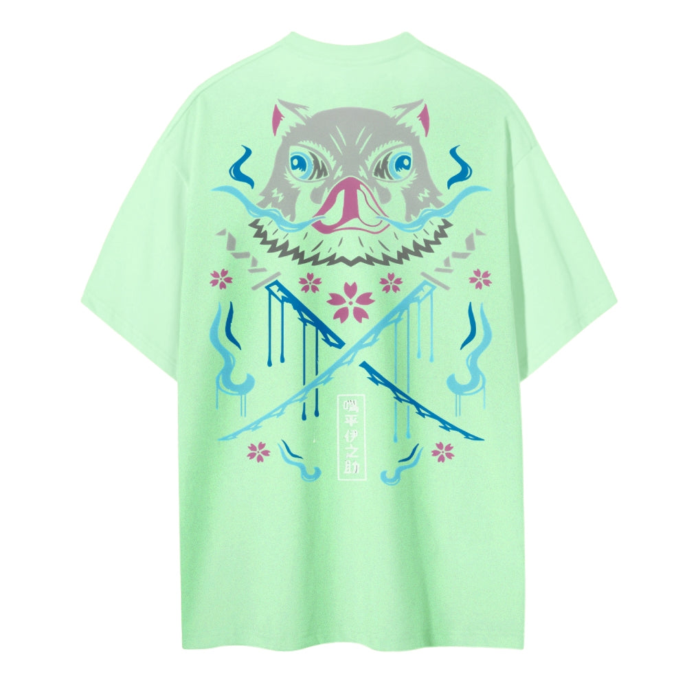 Demon Slayer Cotton Unisex Round Neck Anime T-Shirt