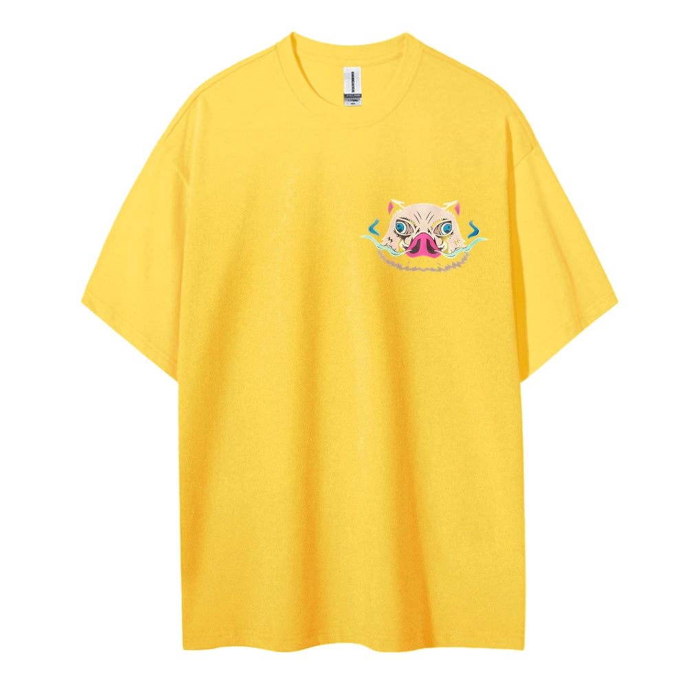 Demon Slayer Cotton Unisex Round Neck Anime T-Shirt