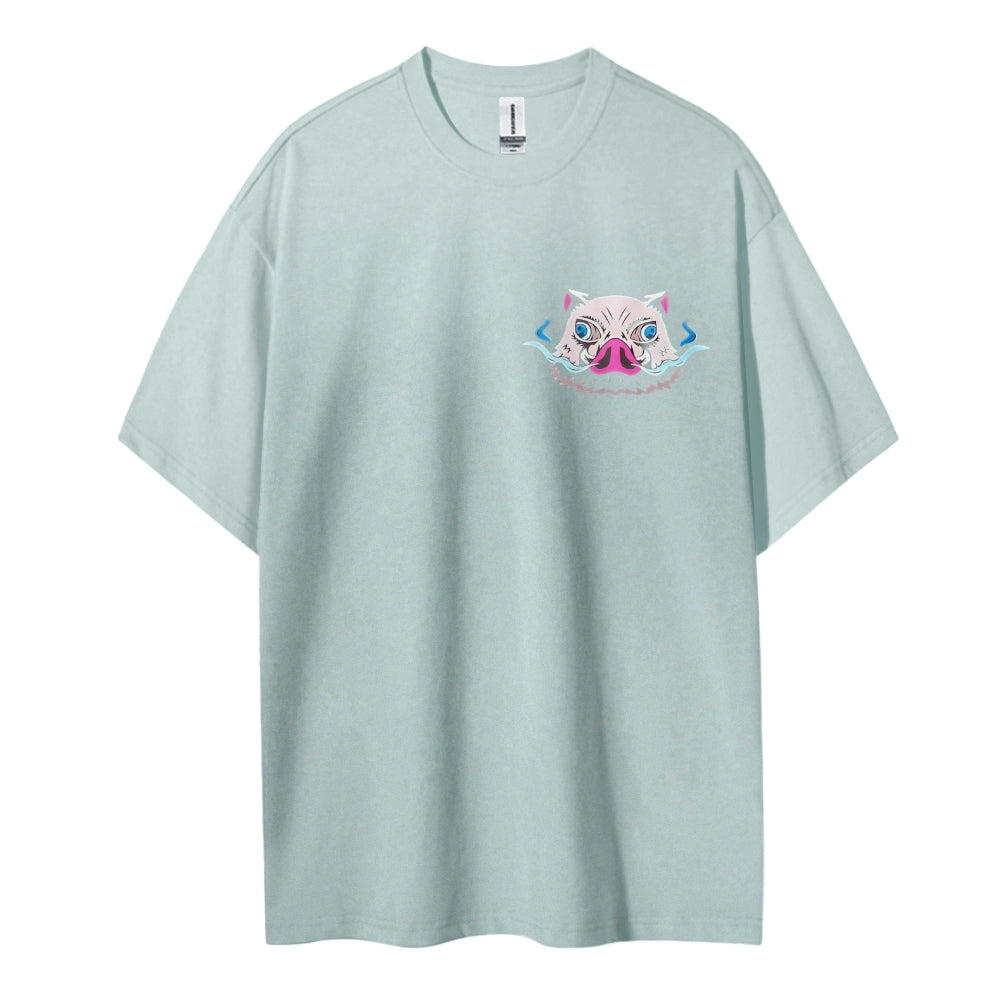 Demon Slayer Cotton Unisex Round Neck Anime T-Shirt