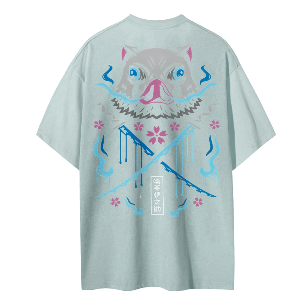 Demon Slayer Cotton Unisex Round Neck Anime T-Shirt