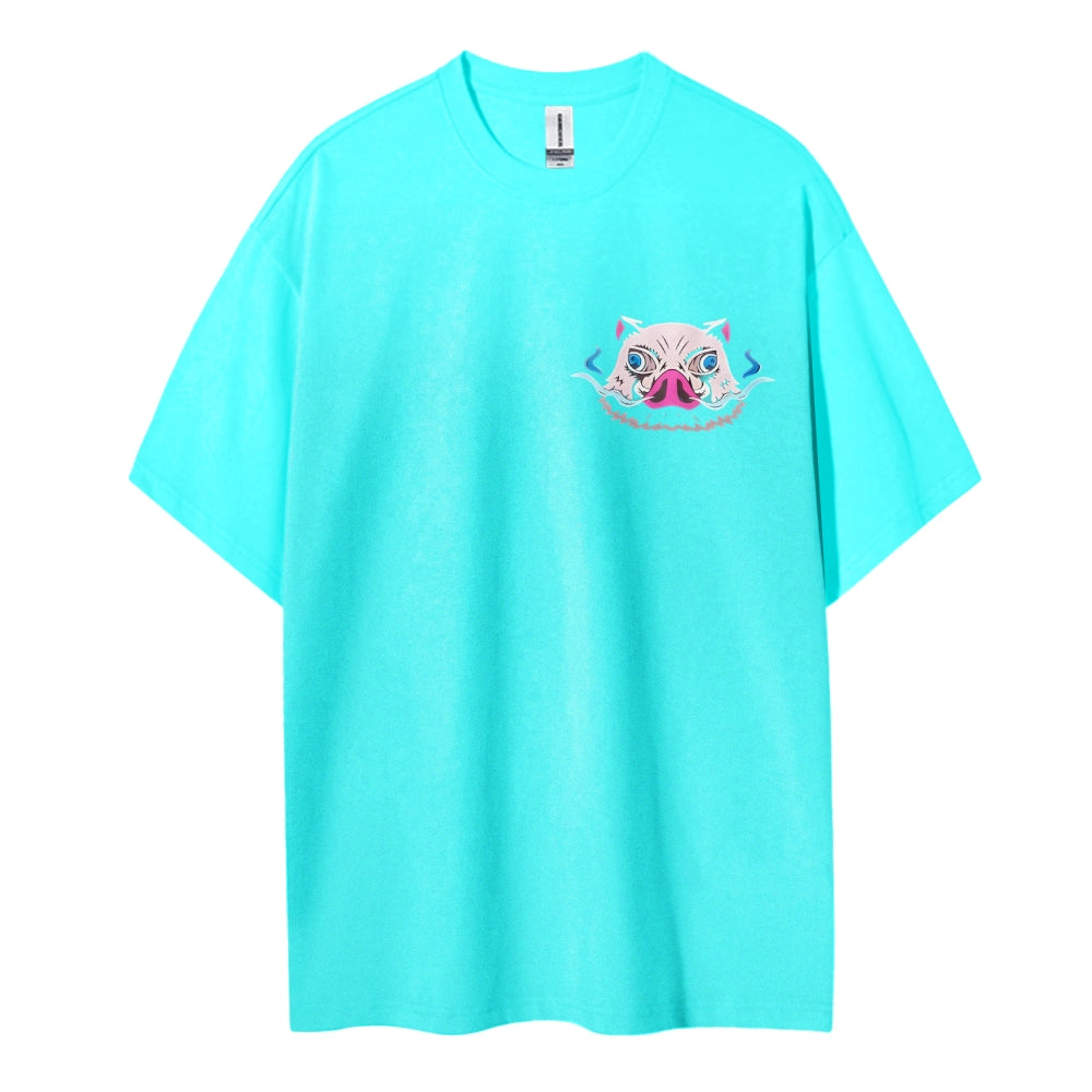 Demon Slayer Cotton Unisex Round Neck Anime T-Shirt