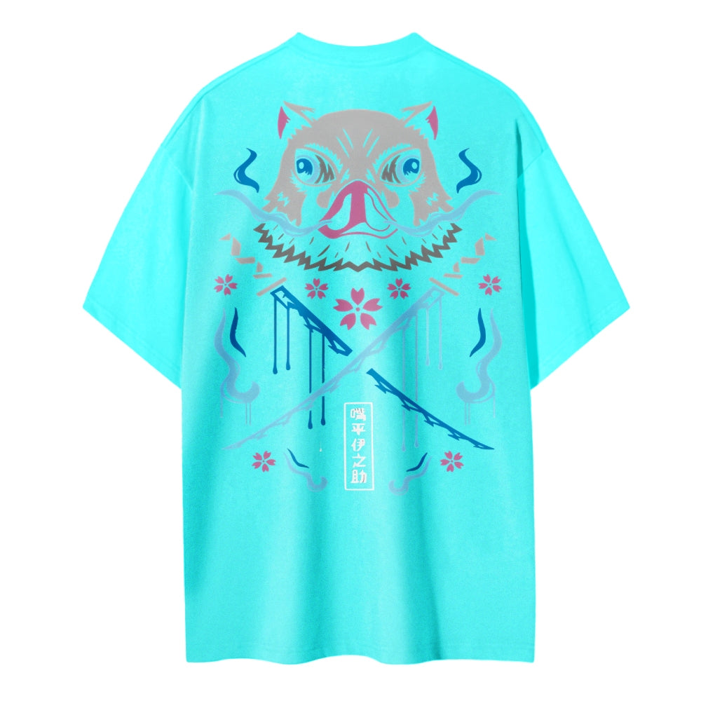 Demon Slayer Cotton Unisex Round Neck Anime T-Shirt