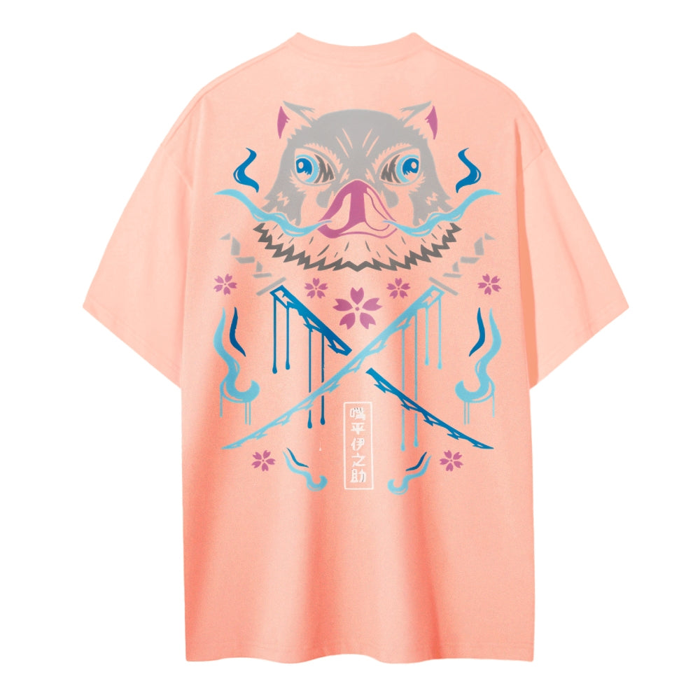 Demon Slayer Cotton Unisex Round Neck Anime T-Shirt