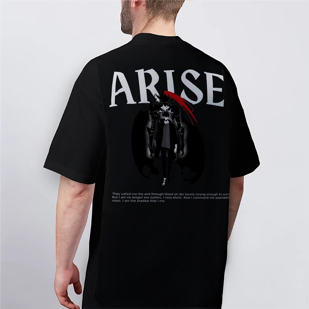 Solo Leveling Cotton Unisex Round Neck Anime T-Shirt