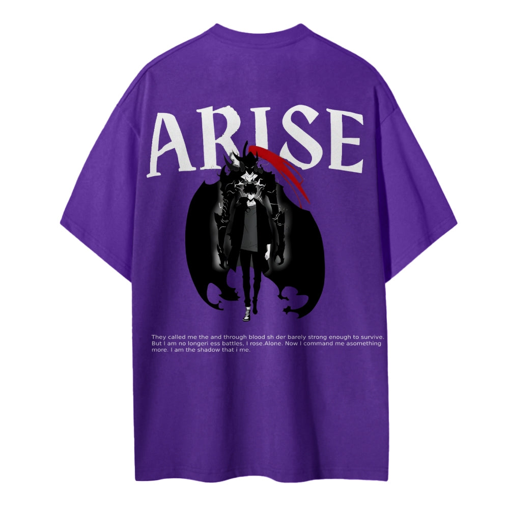 Solo Leveling Cotton Unisex Round Neck Anime T-Shirt