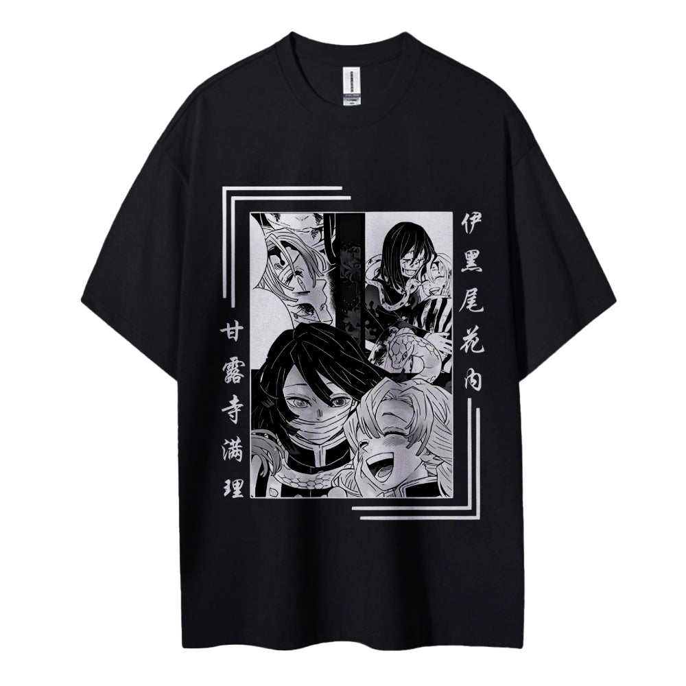 Demon Slayer: Kimetsu no Yaiba Cotton Unisex Round Neck Anime T-Shirt