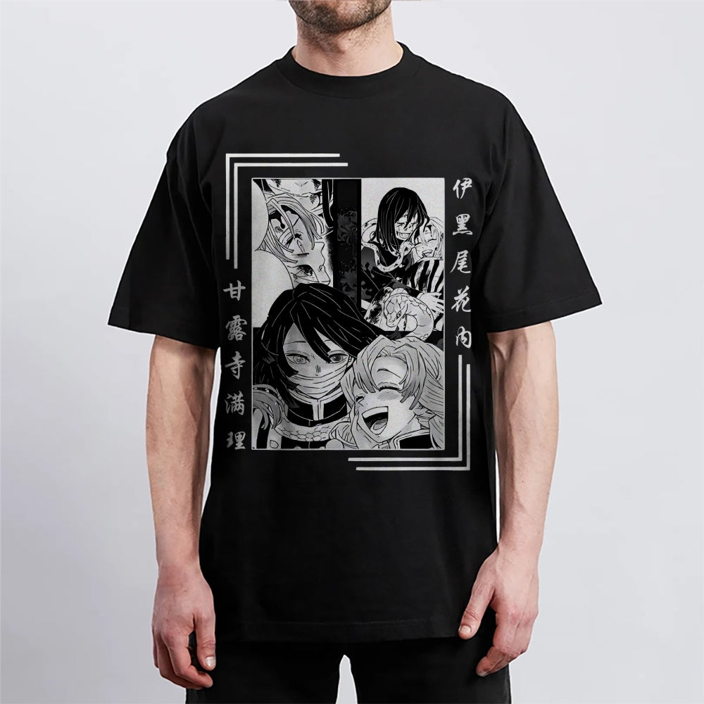Demon Slayer: Kimetsu no Yaiba Cotton Unisex Round Neck Anime T-Shirt
