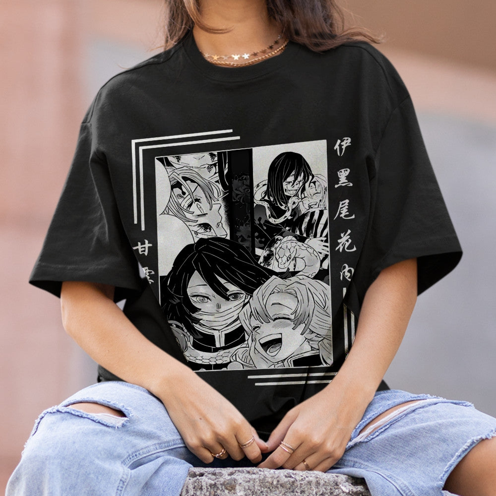 Demon Slayer: Kimetsu no Yaiba Cotton Unisex Round Neck Anime T-Shirt