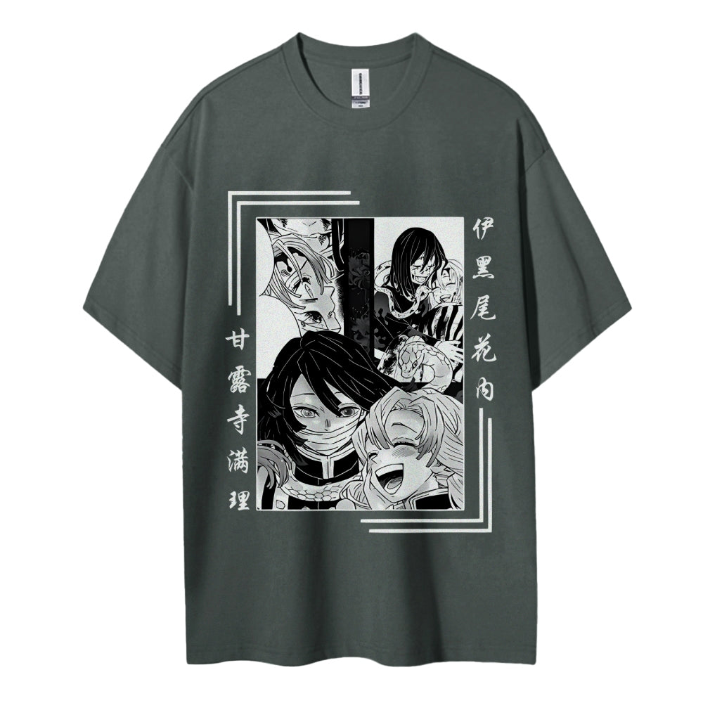 Demon Slayer: Kimetsu no Yaiba Cotton Unisex Round Neck Anime T-Shirt