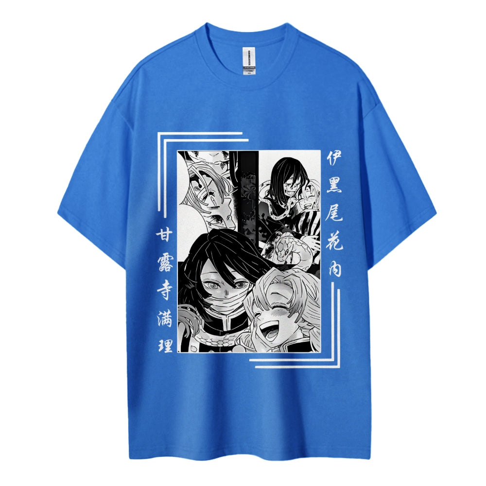 Demon Slayer: Kimetsu no Yaiba Cotton Unisex Round Neck Anime T-Shirt