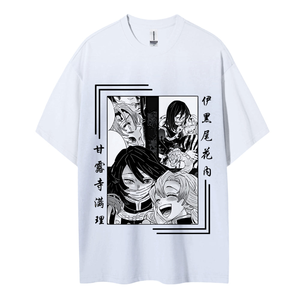 Demon Slayer: Kimetsu no Yaiba Cotton Unisex Round Neck Anime T-Shirt