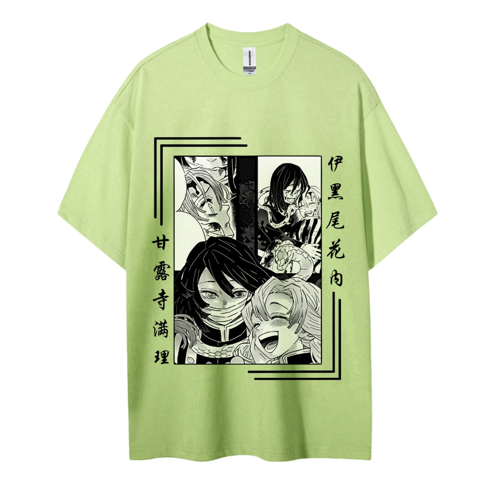 Demon Slayer: Kimetsu no Yaiba Cotton Unisex Round Neck Anime T-Shirt