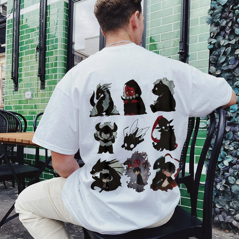 SOLOLEVELING Cotton Unisex Round Neck Anime T-Shirt