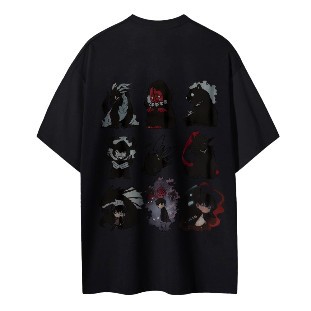 SOLOLEVELING Cotton Unisex Round Neck Anime T-Shirt