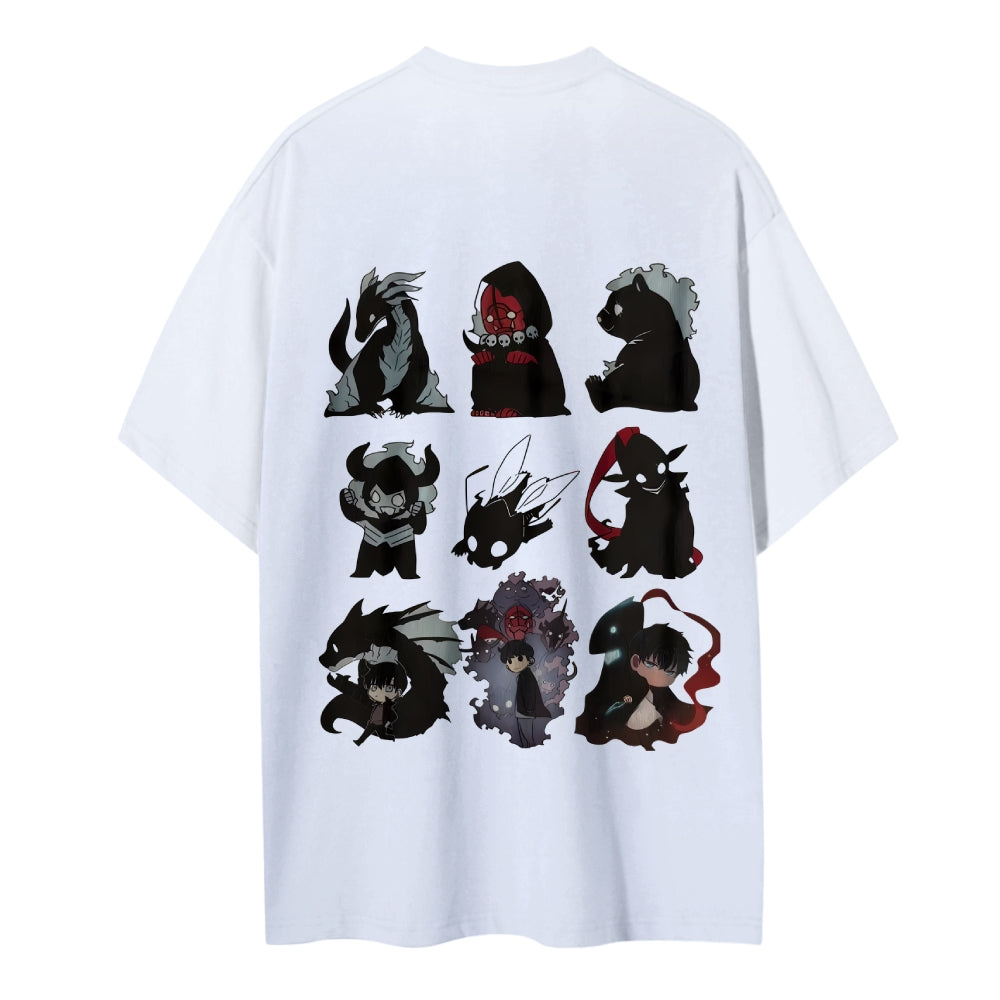 SOLOLEVELING Cotton Unisex Round Neck Anime T-Shirt