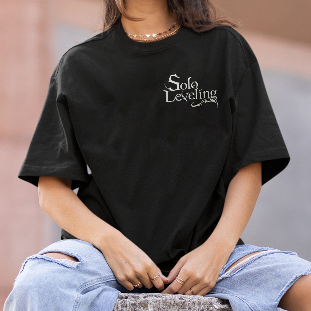 SOLOLEVELING Cotton Unisex Round Neck Anime T-Shirt