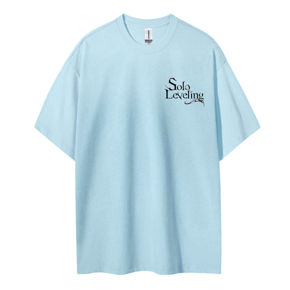 SOLOLEVELING Cotton Unisex Round Neck Anime T-Shirt