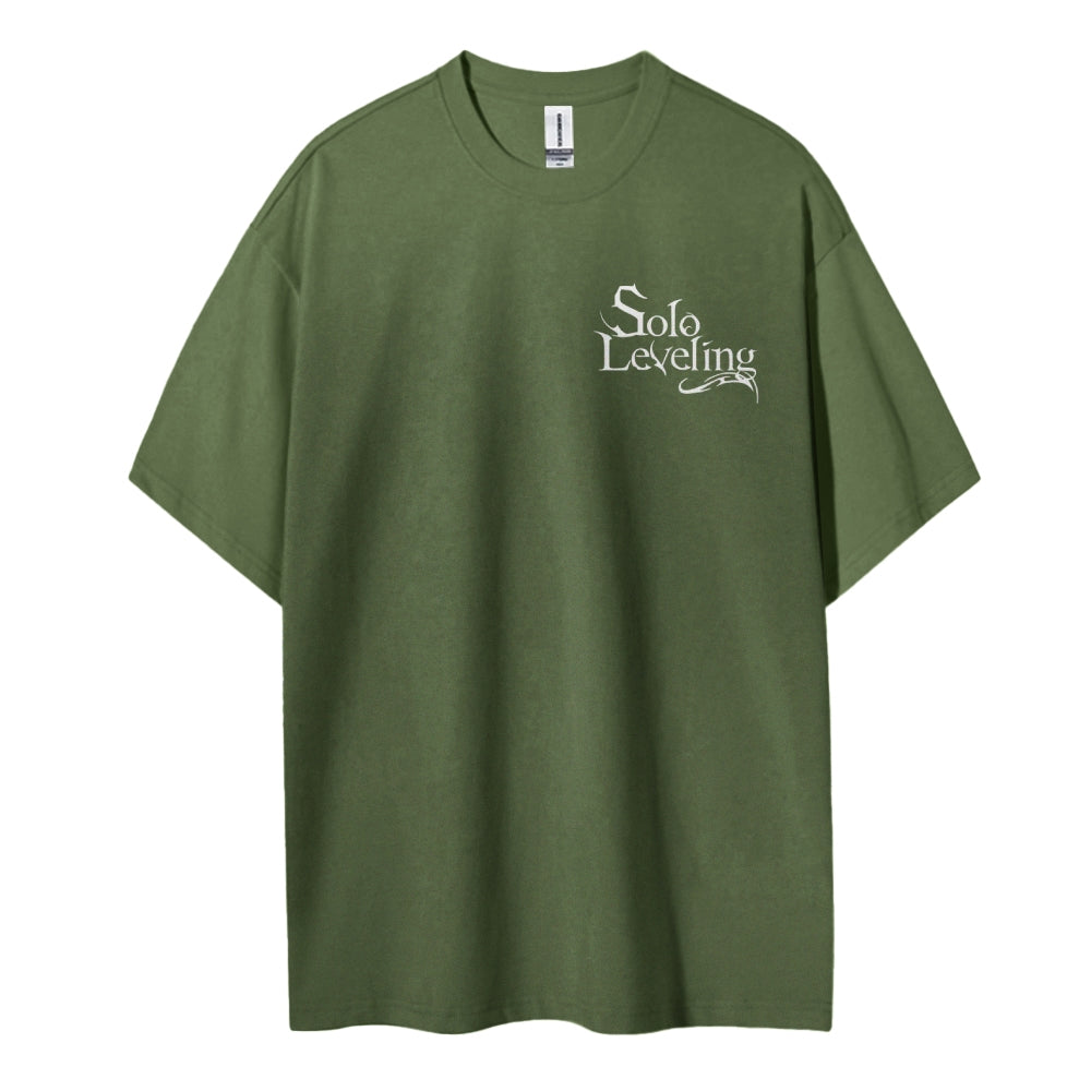 SOLOLEVELING Cotton Unisex Round Neck Anime T-Shirt