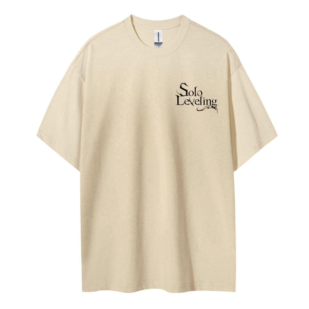 SOLOLEVELING Cotton Unisex Round Neck Anime T-Shirt