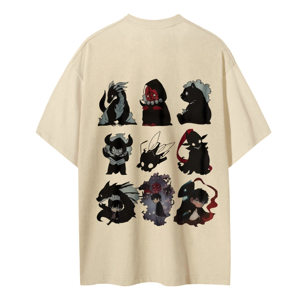 SOLOLEVELING Cotton Unisex Round Neck Anime T-Shirt