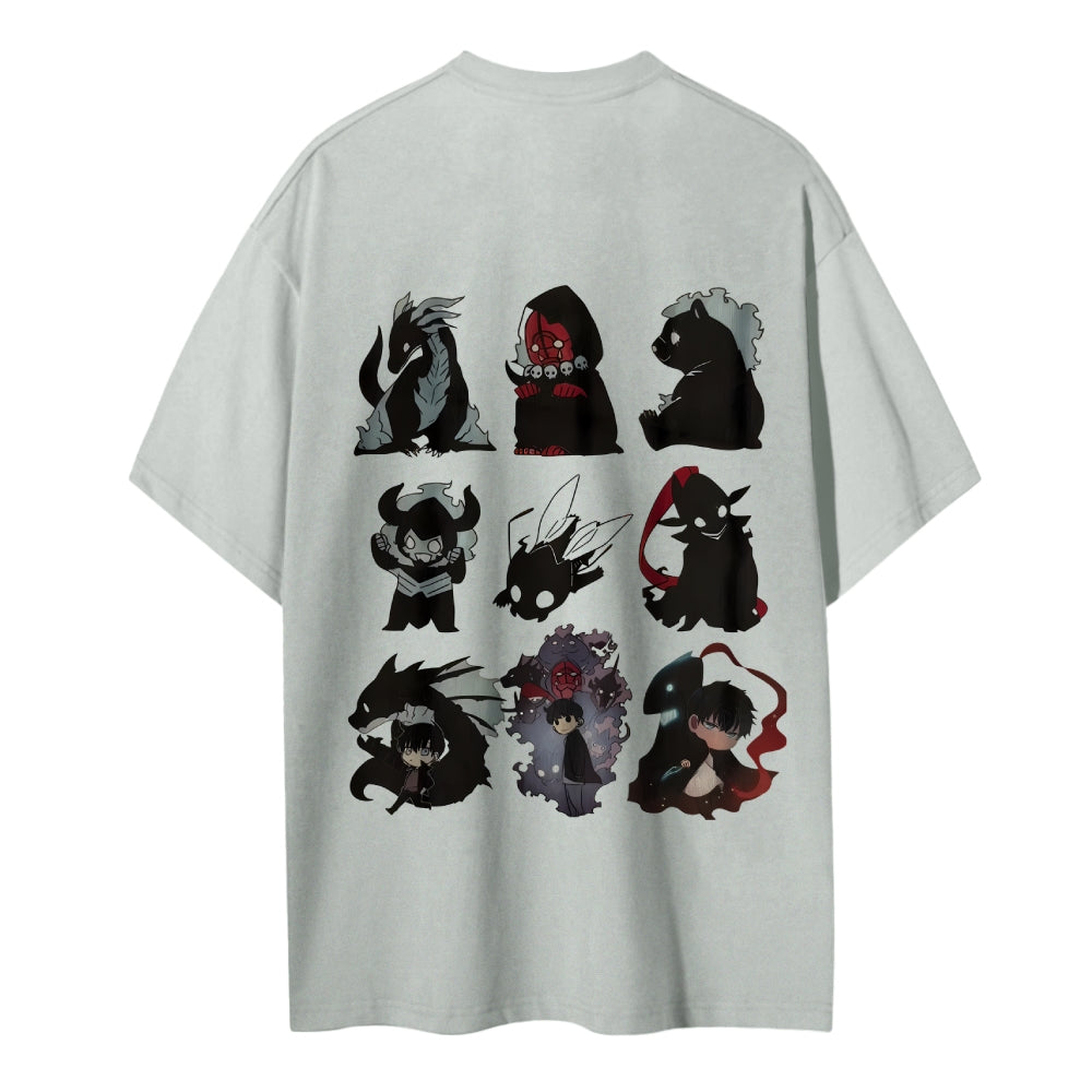 SOLOLEVELING Cotton Unisex Round Neck Anime T-Shirt