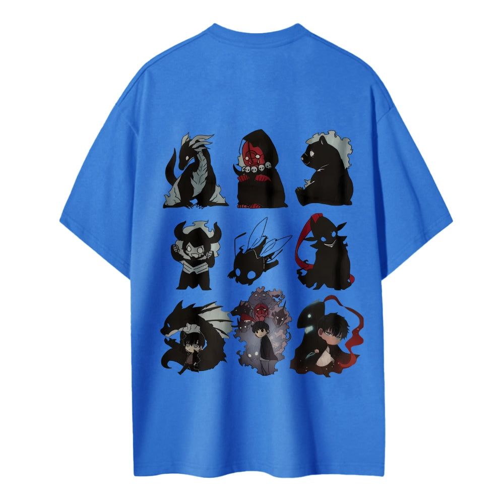 SOLOLEVELING Cotton Unisex Round Neck Anime T-Shirt