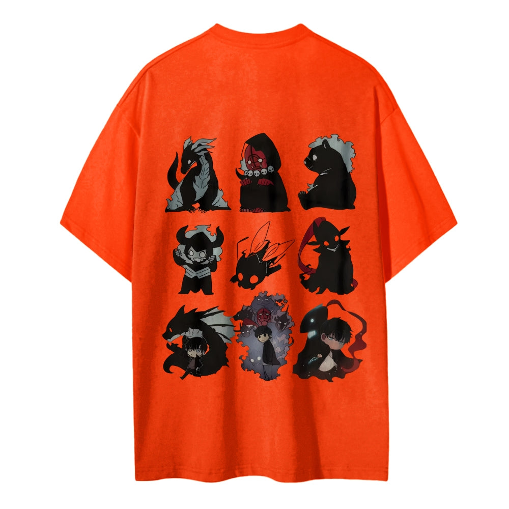 SOLOLEVELING Cotton Unisex Round Neck Anime T-Shirt