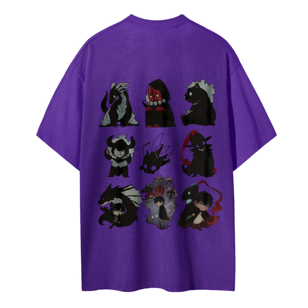 SOLOLEVELING Cotton Unisex Round Neck Anime T-Shirt