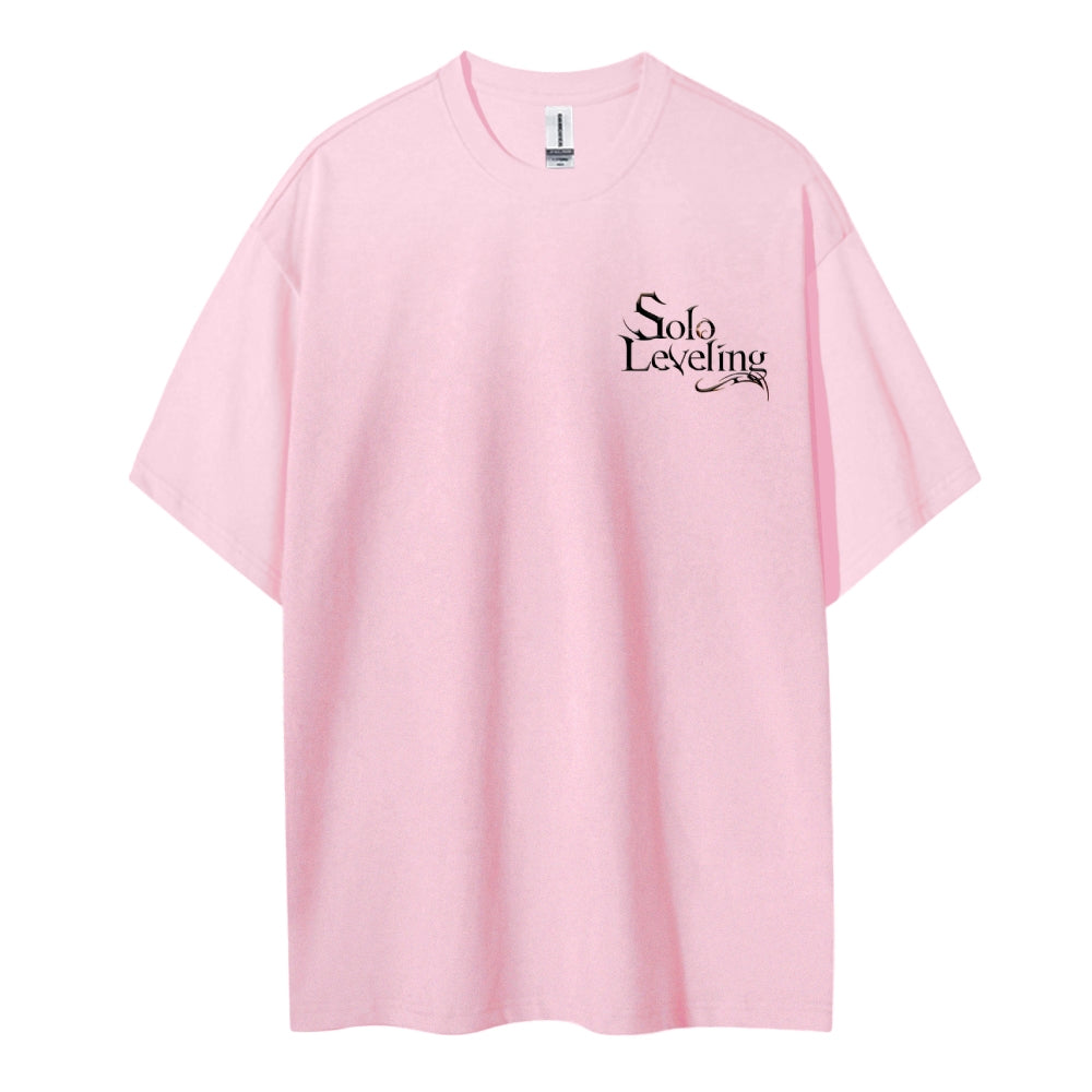 SOLOLEVELING Cotton Unisex Round Neck Anime T-Shirt