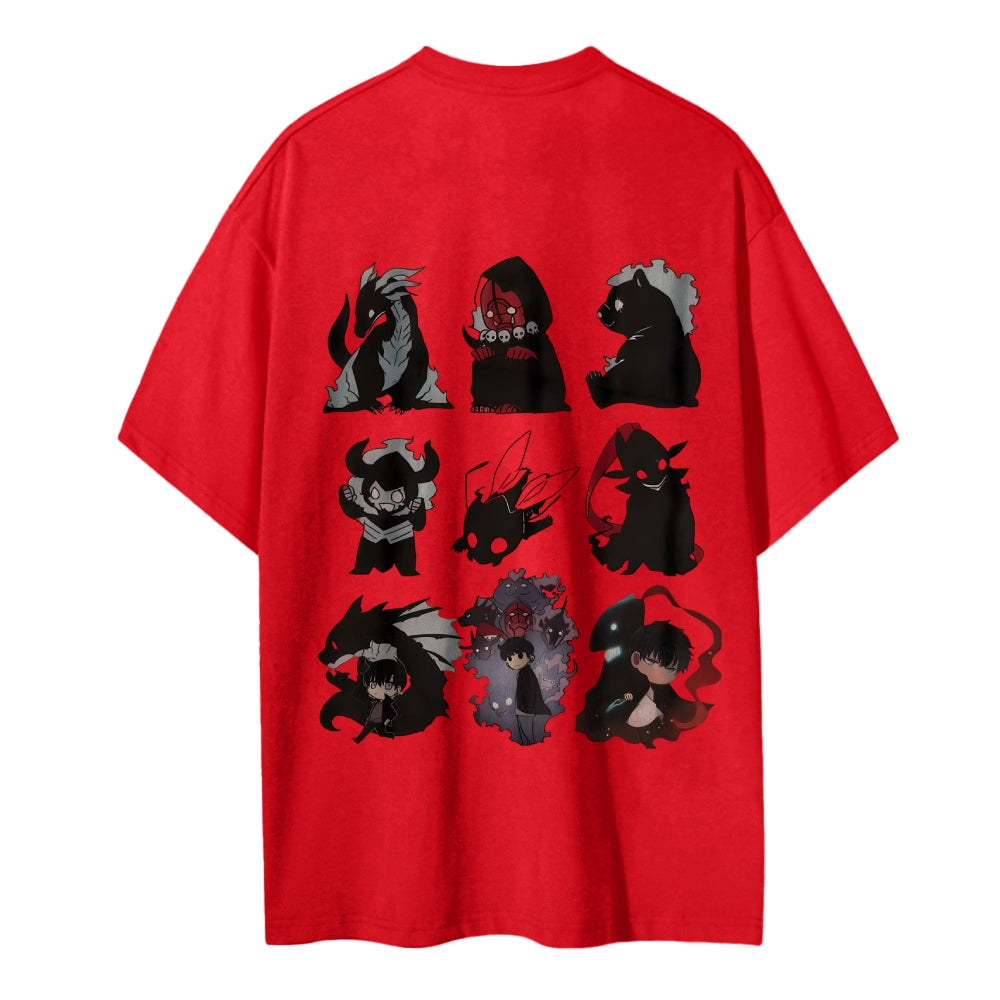 SOLOLEVELING Cotton Unisex Round Neck Anime T-Shirt